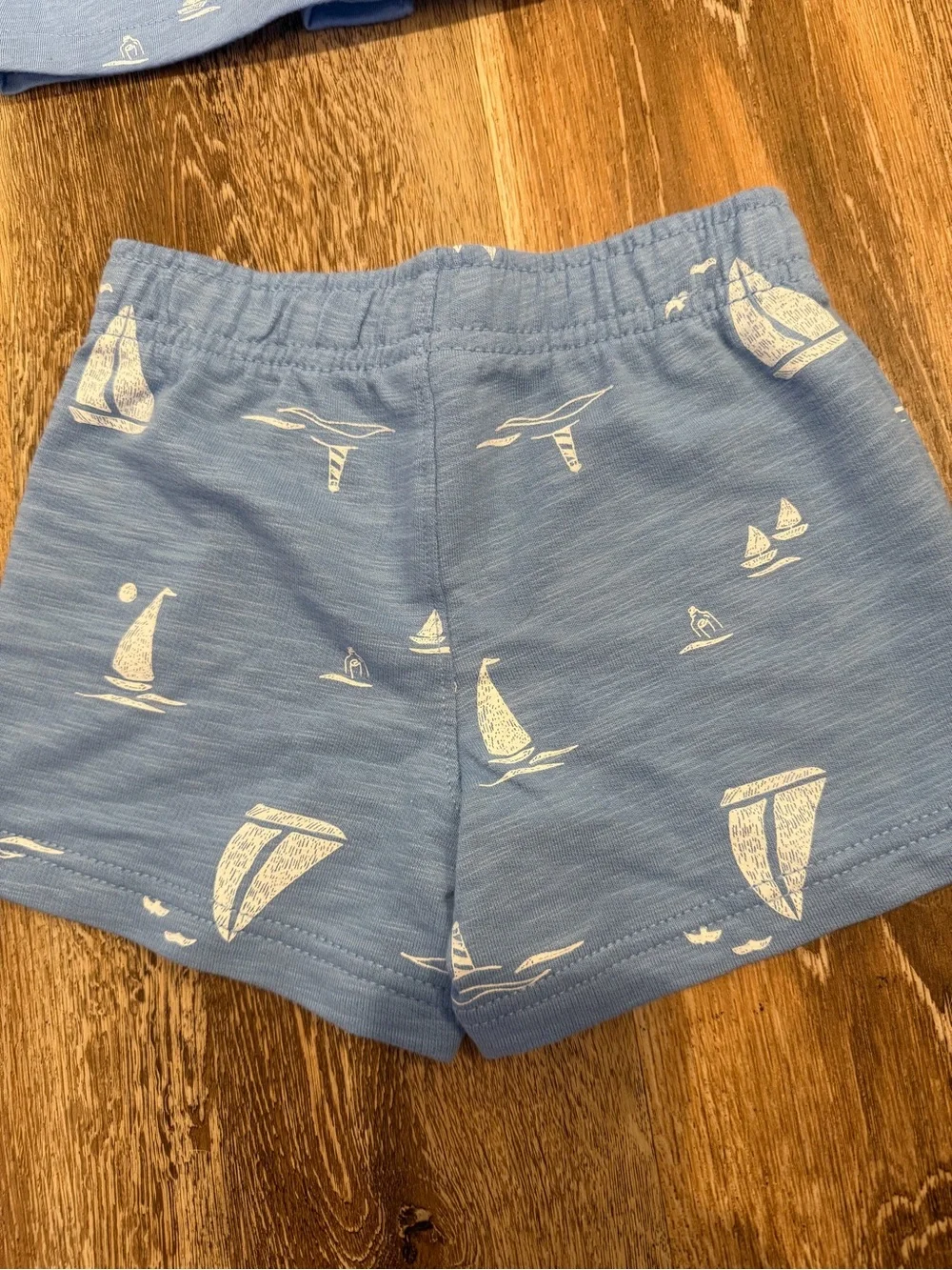 NEW! Carter's Blue Sailboat Short Pajama Set Size 3
